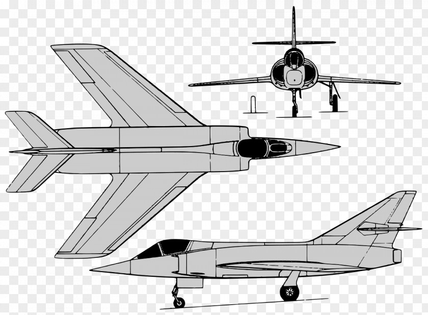 Airplane Fighter Aircraft Dassault Étendard IV II Dassault-Breguet Super Mystère PNG