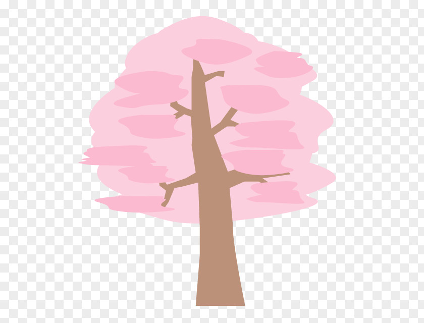 Big Tree Material Illustration Clip Art Spring Cherry Blossom Image PNG