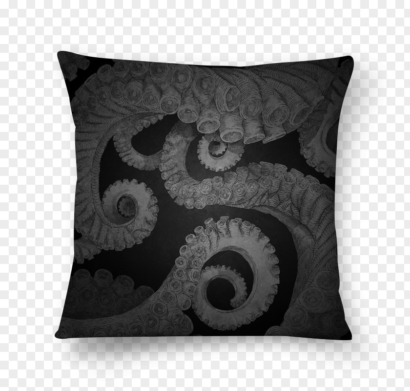 Octopus Throw Pillows Cushion Rectangle White PNG