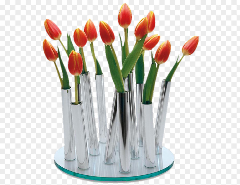 Vase Tulip Flower Bouquet Centrepiece PNG