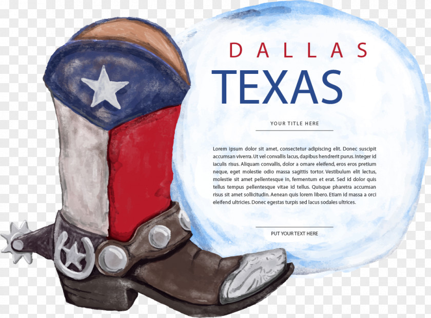 Vector Boots Texas Cowboy Boot PNG