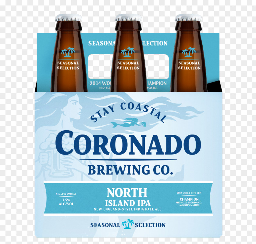 Beer Bottle India Pale Ale Tripel Coronado Brewing Company San Diego Tasting Room PNG
