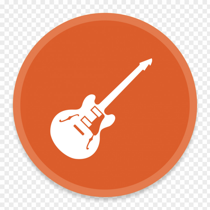 GarageBand 2 Orange Guitar Accessory Clip Art PNG
