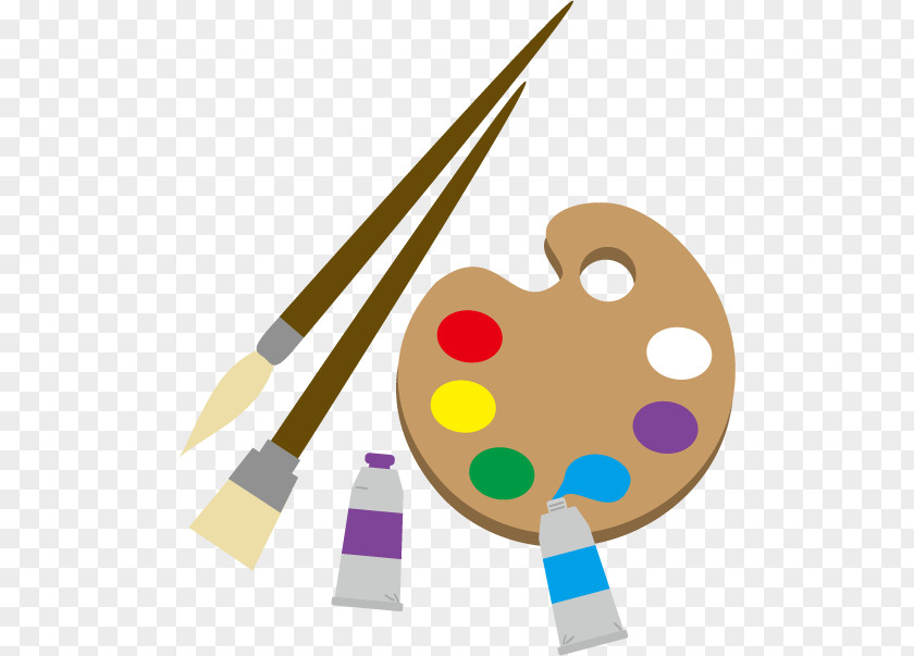 Painting Distemper Palette Paintbrush Clip Art PNG