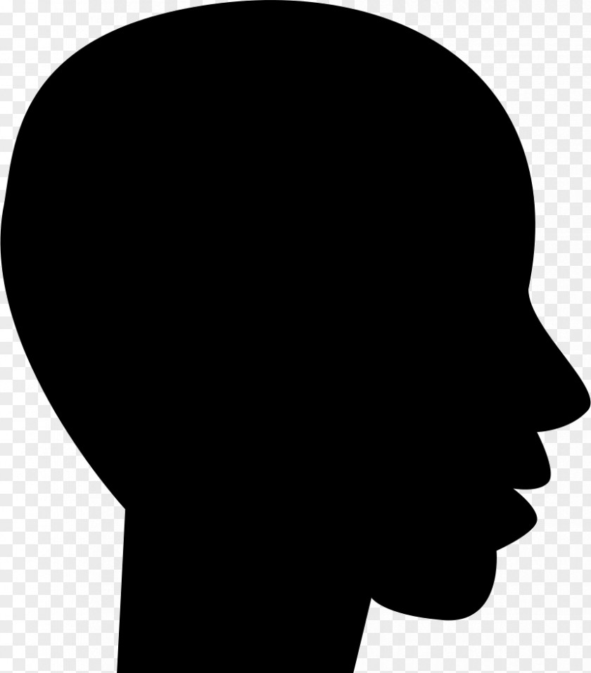 Silhouette Human Head Female Clip Art PNG