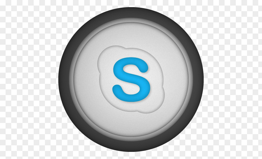 Skype Circle Symbol Font PNG