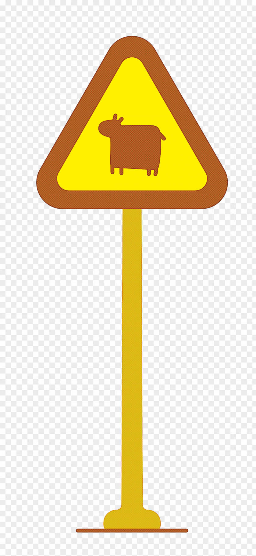 Traffic Sign Symbol Yellow Line Meter PNG