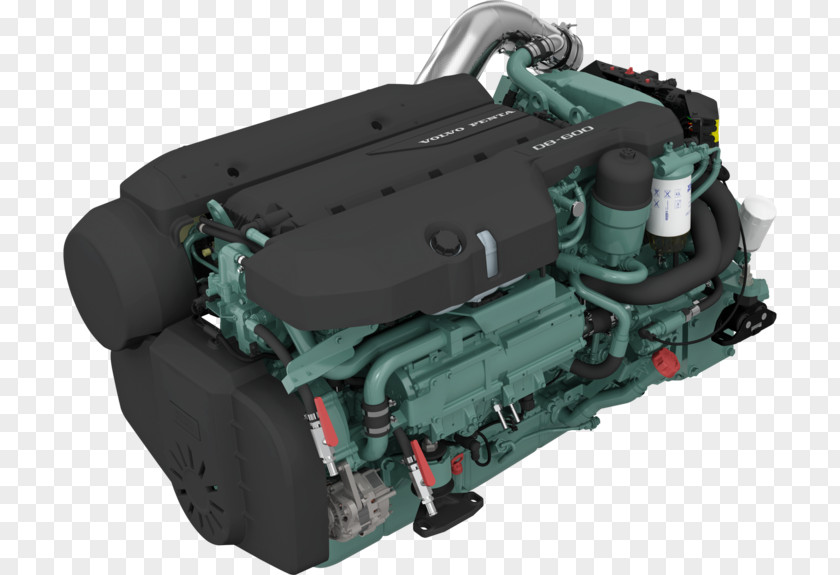 Boat AB Volvo Common Rail Penta Inboard Motor Diesel Engine PNG