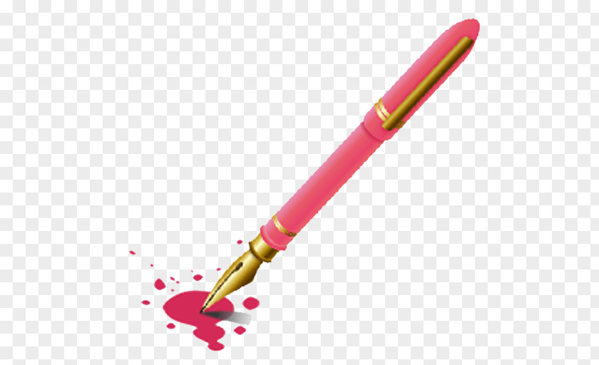 Design Ballpoint Pen Pink M PNG