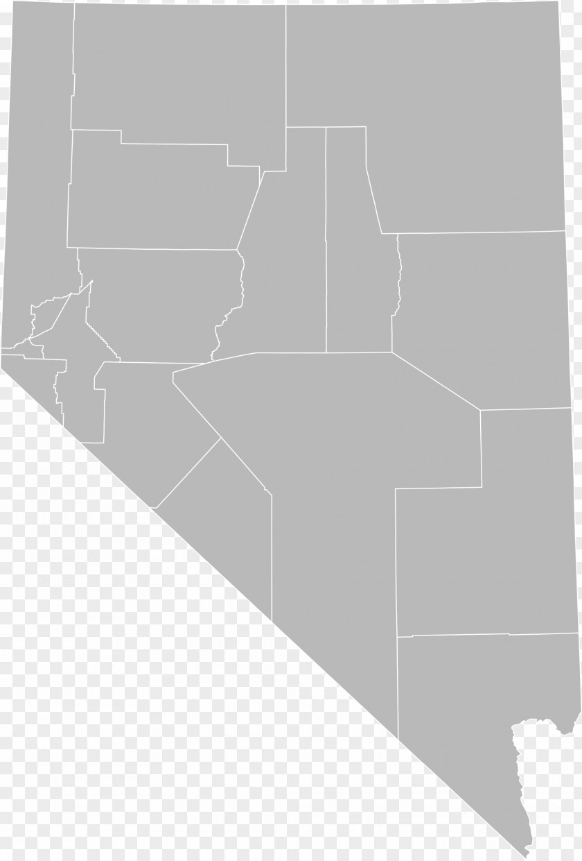 Nevada Washoe County, California Blank Map PNG