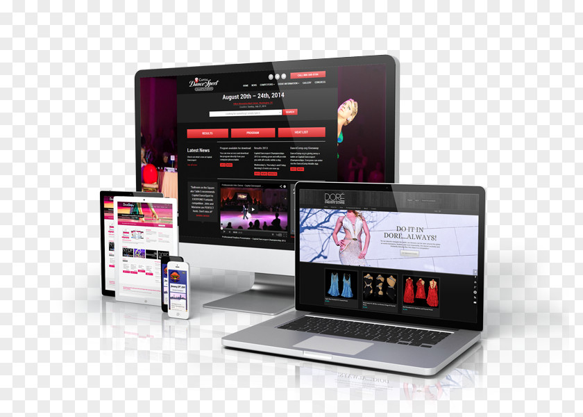 Website Mock Up Display Device Affiliate Marketing PNG