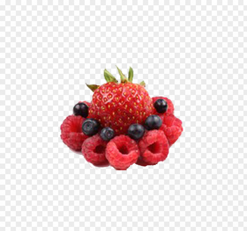 Blueberries Strawberries Strawberry Fruit PNG