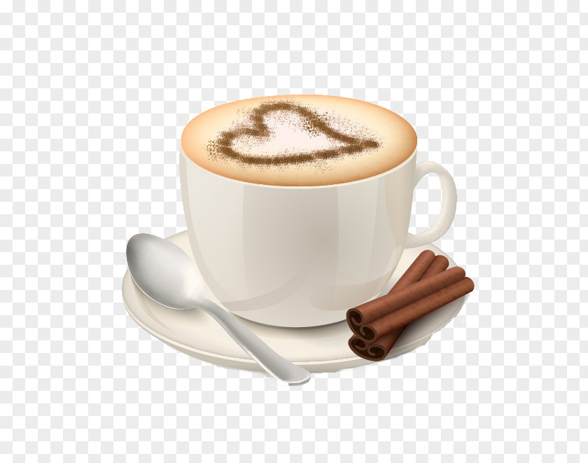 Love Hot Milk Tea Cappuccino Coffee Espresso Cafe PNG