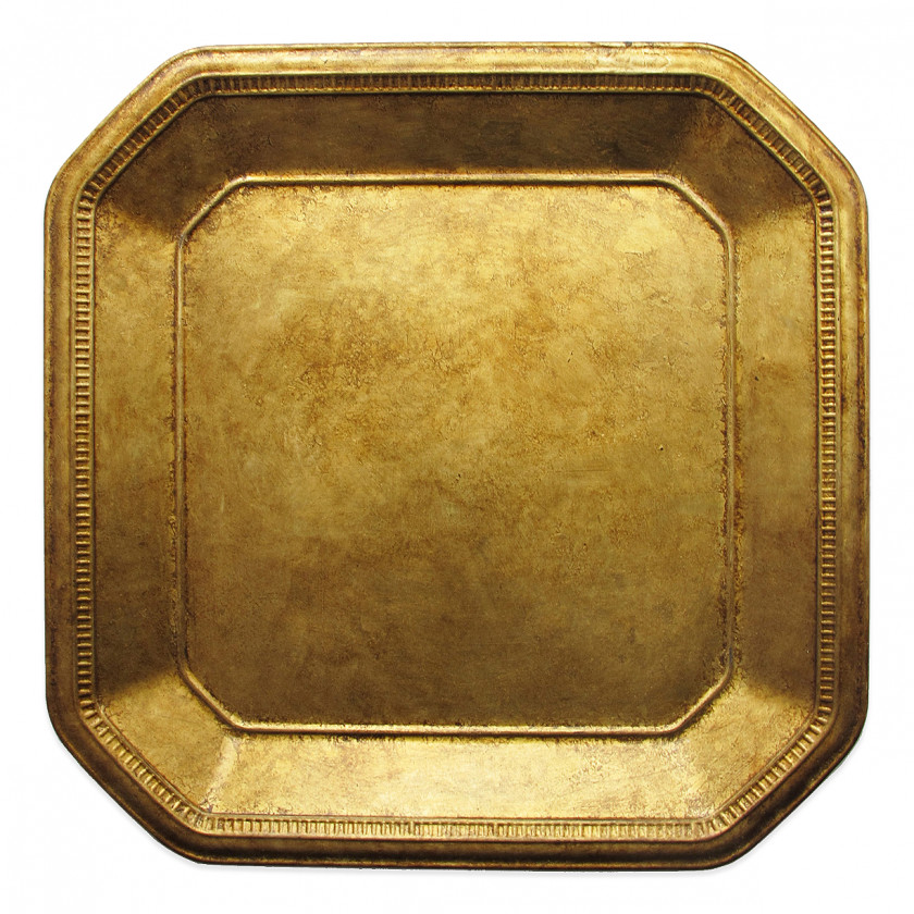 Plates Tableware Charger Plate Gold PNG