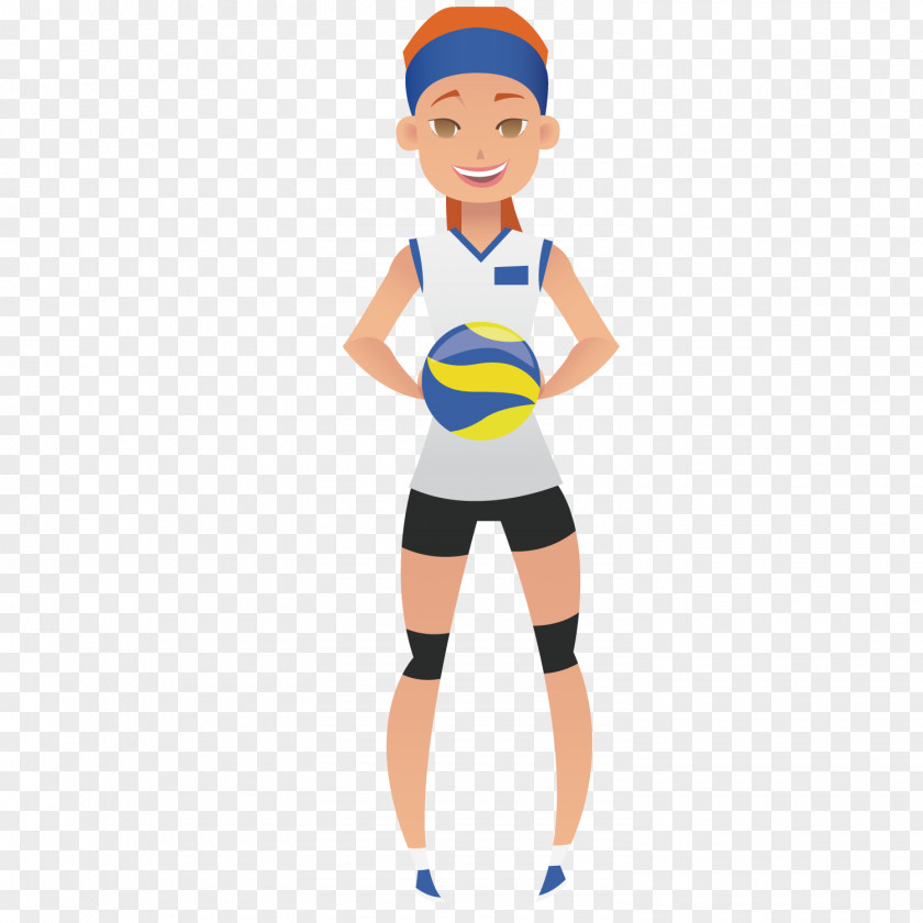 Volleyball Player Euclidean Vector Illustration PNG