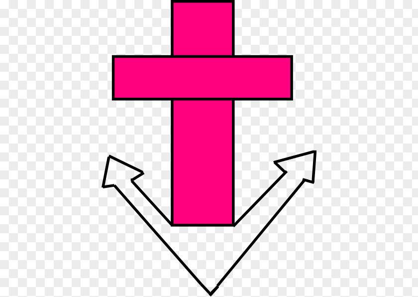 Anchor Vector Line Point Angle Pink M Clip Art PNG