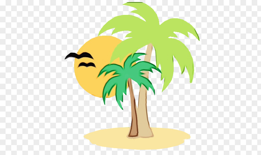 Cartoon Plant Palm Tree PNG