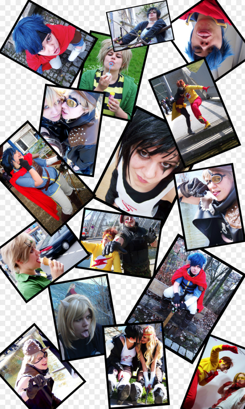 Collage DeviantArt Galerians Cosplay PNG