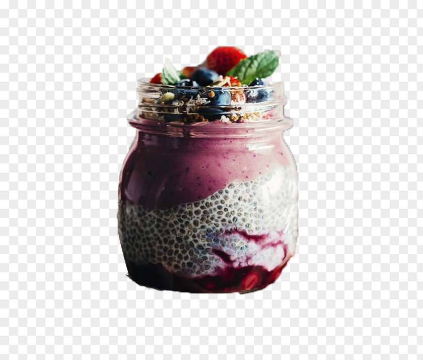 Fruit Black Rice Ice Cream Smoothie Breakfast Axe7axed Na Tigela Chia Seed PNG