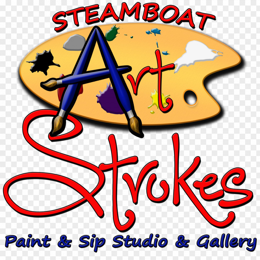Gold Paint Stroke Steamboat Art Strokes Studio Private Graphic Design Museum PNG