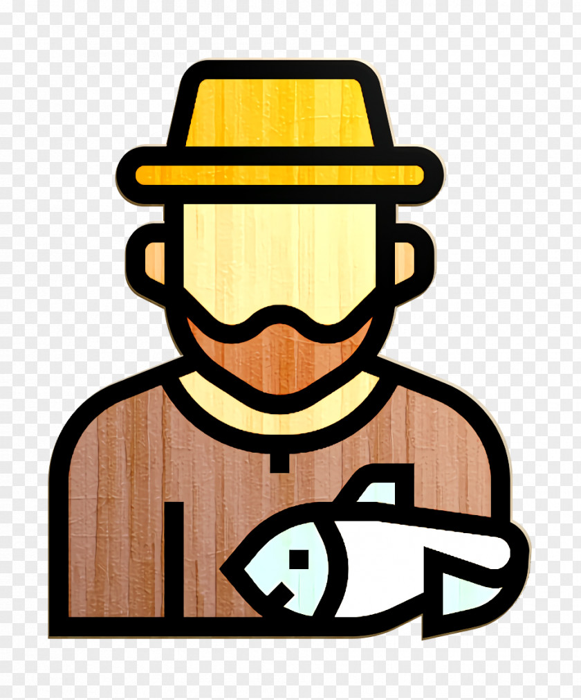 Jobs And Occupations Icon Fisherman PNG