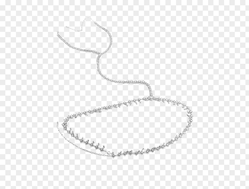 Necklace Body Jewellery White Woman PNG