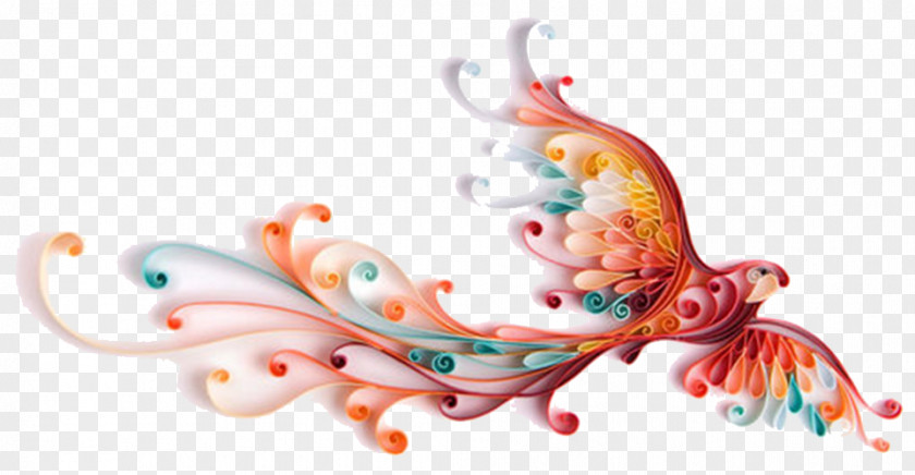 Phoenix Color Moscow Paper Quilling Artist PNG