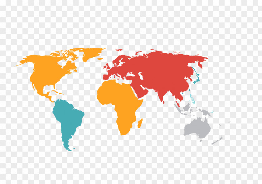Color Map Of The World Earth Globe PNG