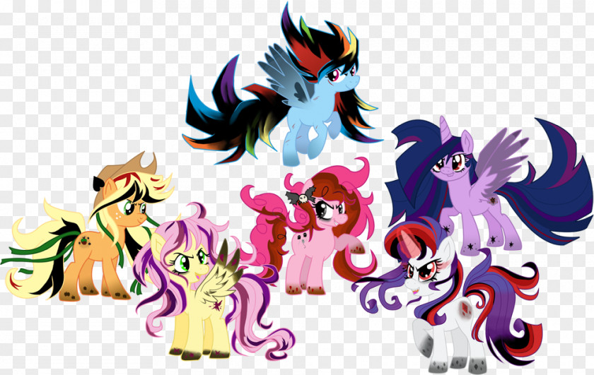 Evil Applejack Pony Twilight Sparkle Pinkie Pie Rainbow Dash PNG
