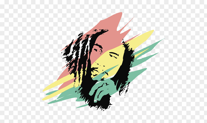 Silhouette Reggae Stencil Musician PNG