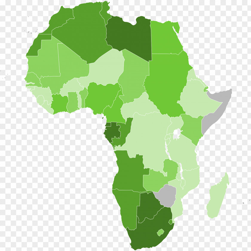 Africa Vector Map World PNG