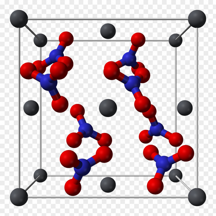 Cell Lead(II) Nitrate Crystal Structure PNG