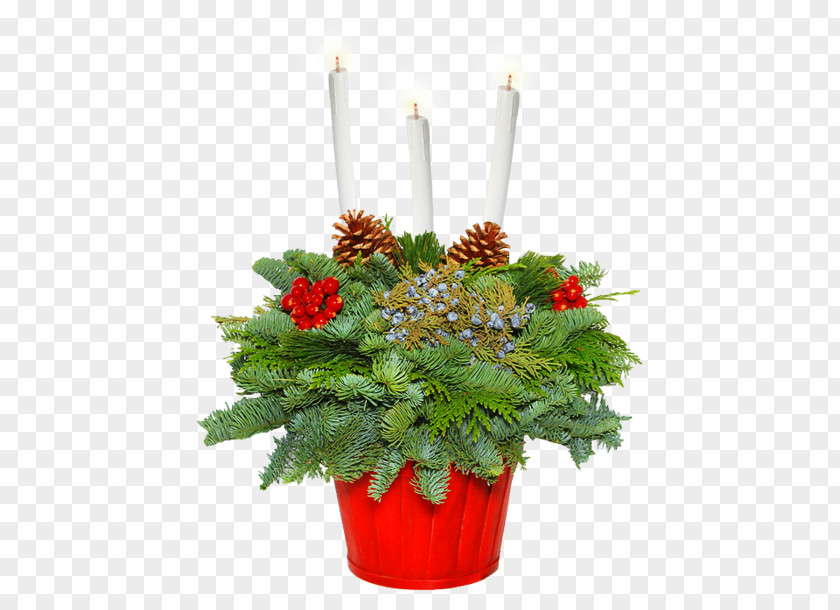 Chrysanthemum Floral Design Cut Flowers Vase Christmas Ornament PNG