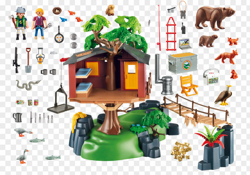 City Playmobil 5557 Wildlife Adventure Tree House PNG