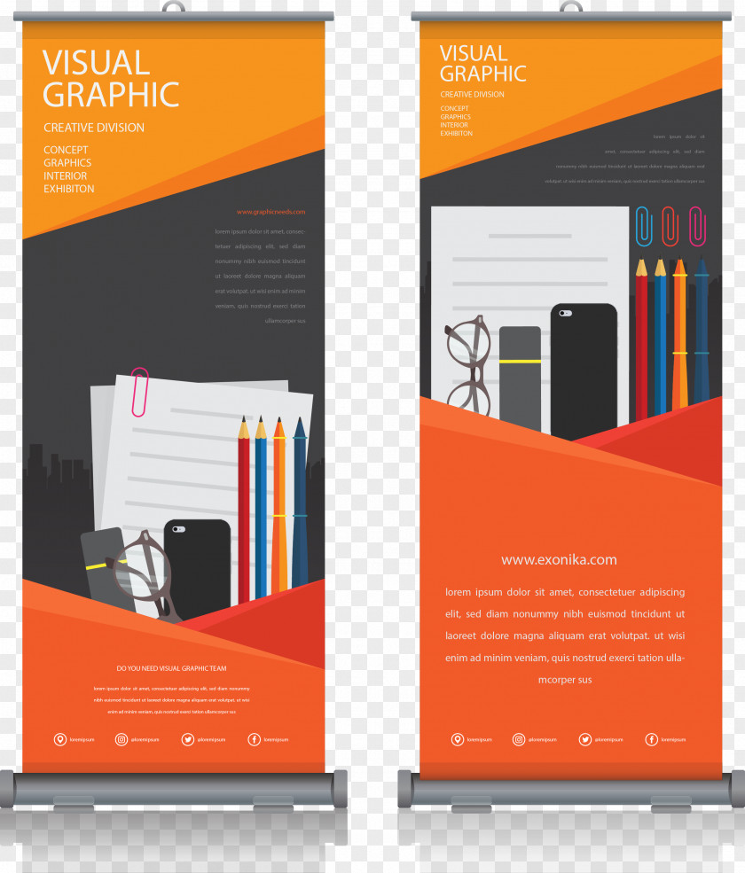 Design Graphic Banner Standee PNG