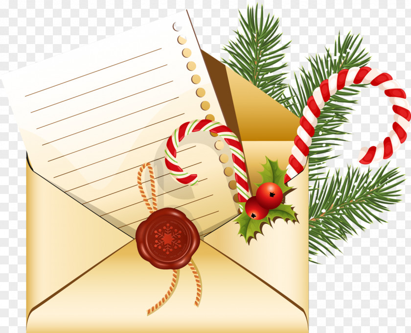 Envelope Mail Santa Claus Letter Christmas Clip Art PNG