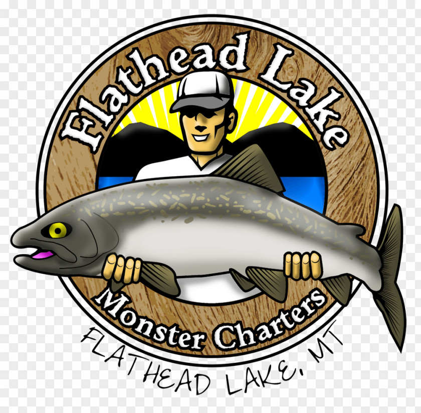 Fishing Logo Design Flathead Lake Monster Charters PNG