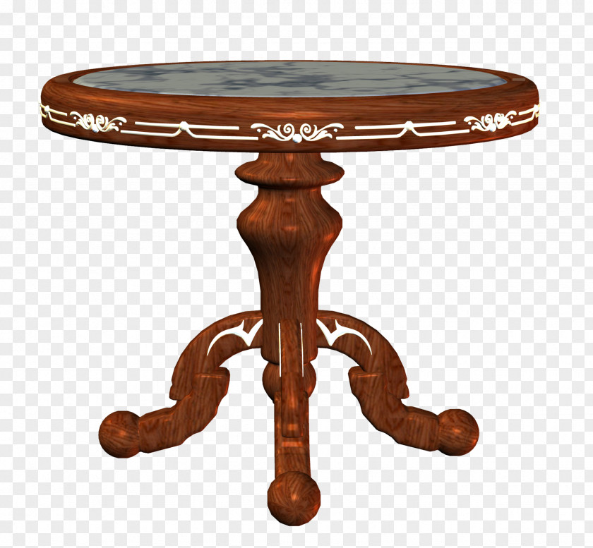 Table Mahogany Antique Furniture Wood PNG