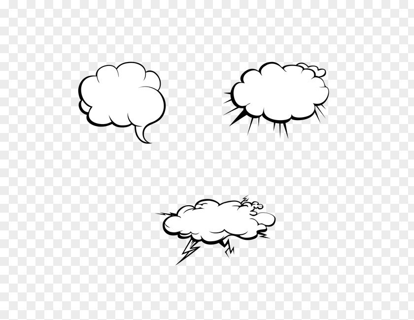 Clouds Speech Balloon Cartoon PNG