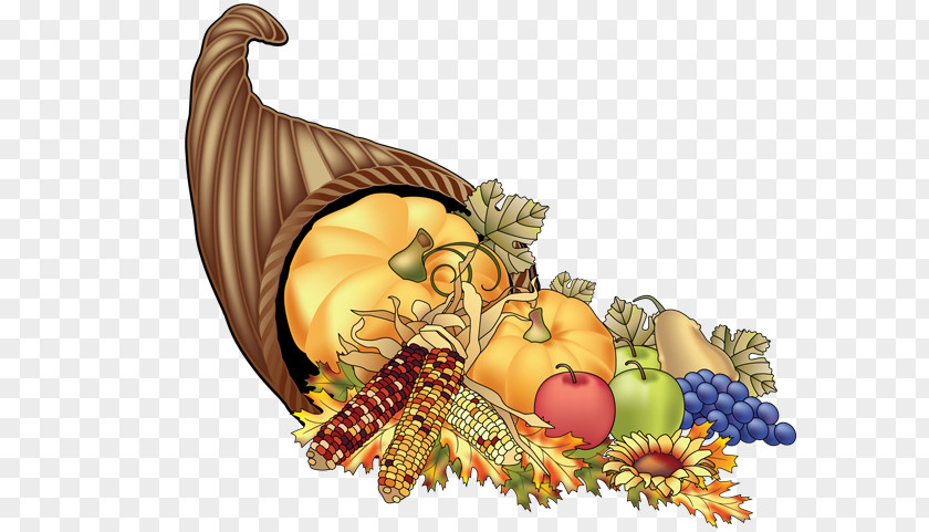 Cornucopia Food And Art Clip Openclipart Thanksgiving Day Image PNG