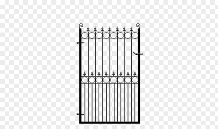 Gate Wrought Iron Fence Steel PNG