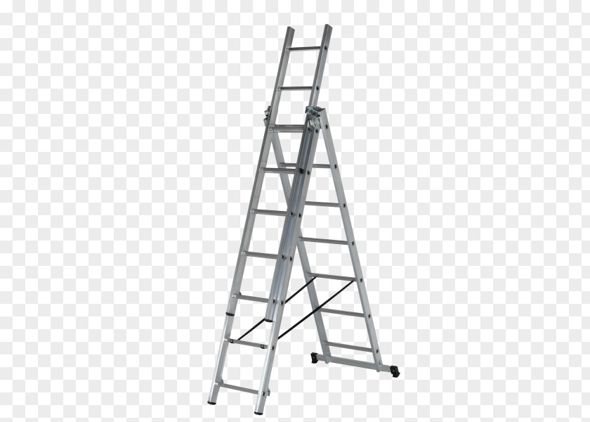 Ladder Combi 3 Section Capacity 150kg Rungs And Hailo Combined Sections Aluminium Stair 2 Scaffolding Operating Height (max.): 2.75 M ProfiStep PNG