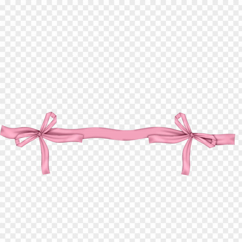 Pink Ribbon Shoelace Knot PNG