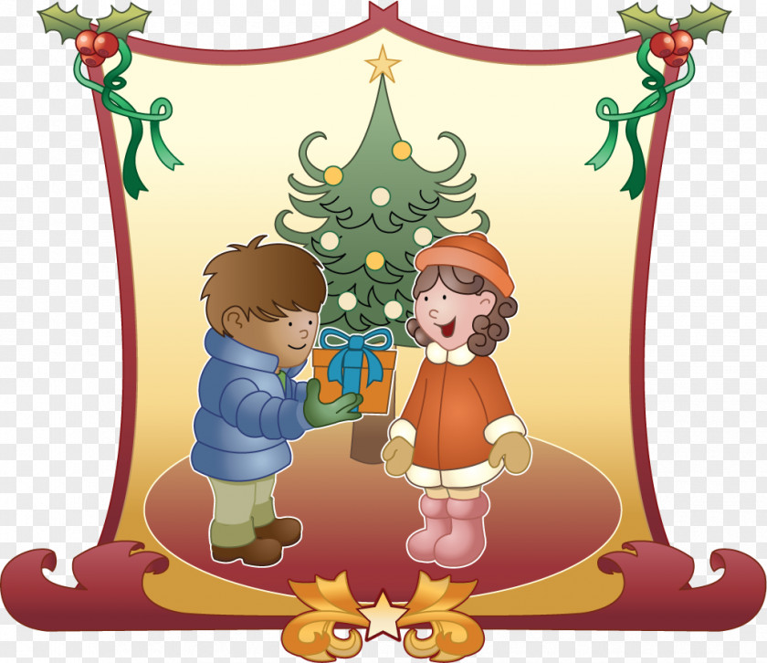 Giving Gifts. Christmas Decoration Ornament Tree PNG