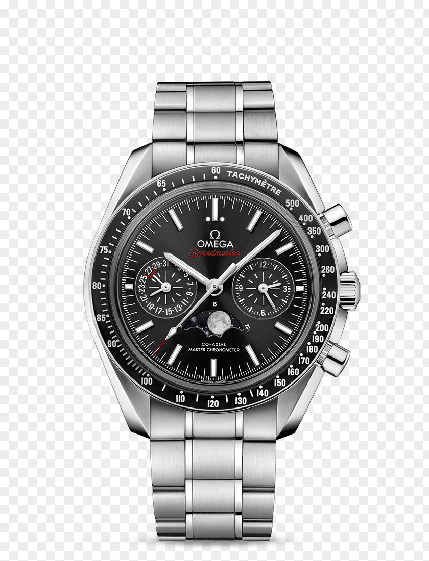 Omega Speedmaster SA Chronometer Watch Chronograph Coaxial Escapement PNG