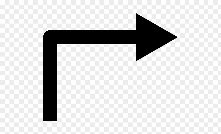 Pointing Arrow Right Angle PNG