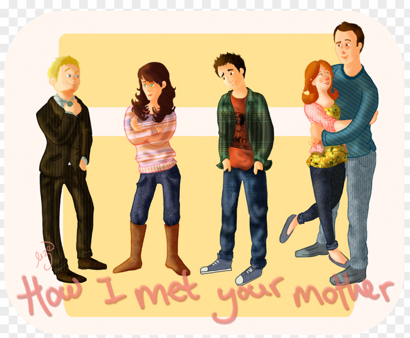 Season 8Kids Painting Barney Stinson Robin Scherbatsky Cartoon Fan Art How I Met Your Mother PNG