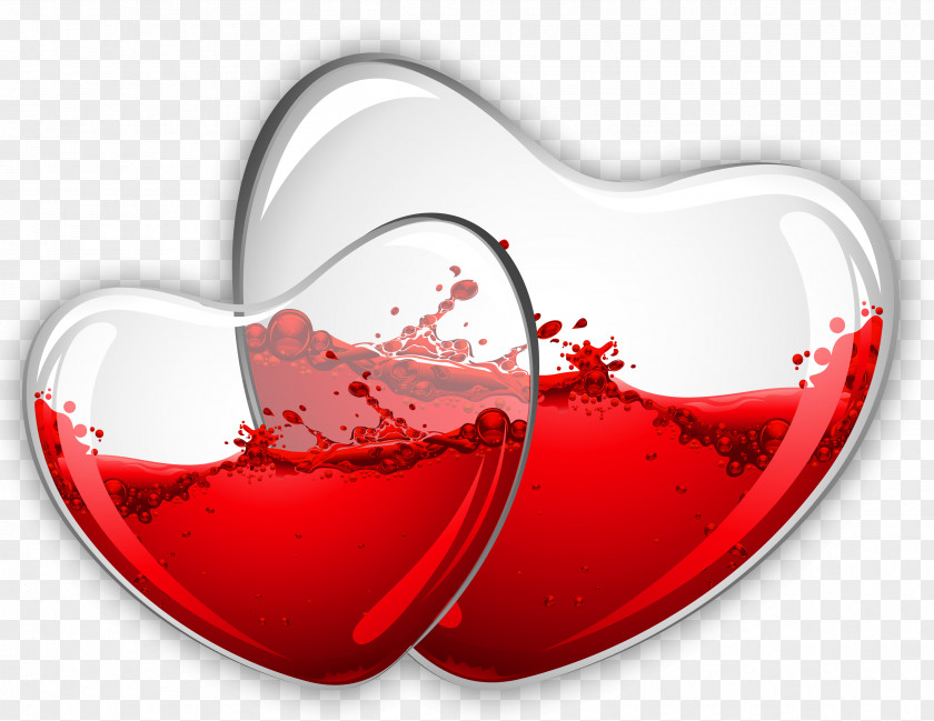 Glass Hearts With Red Wine Clipart Picture Sea Lyrics Of Mice & Men PNG