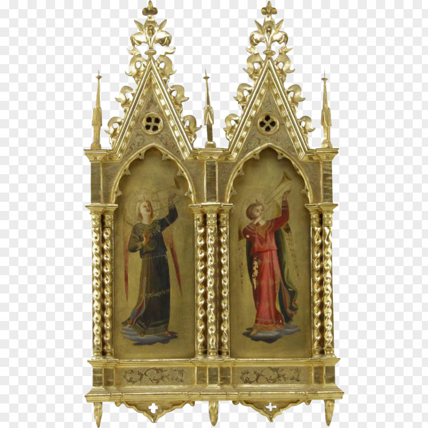 Hand-painted Architecture Temple Altar Chapel Gothic Middle Ages PNG