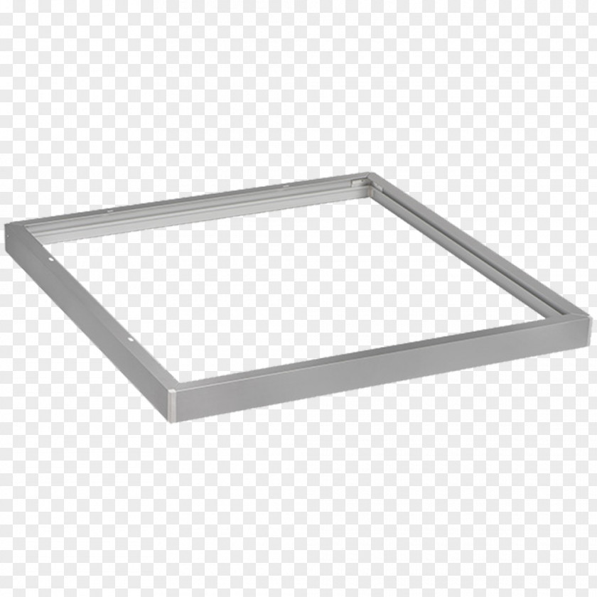 Silver Frame Light-emitting Diode LED Lamp Display Light Fixture PNG